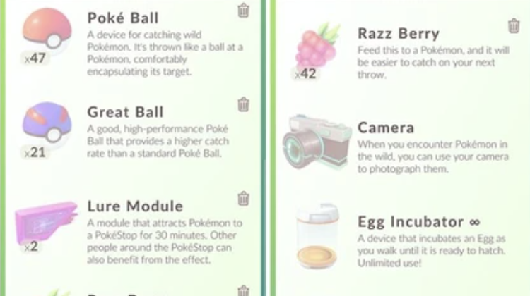 Các loại Lure Module có sẵn trong Pokemon Go